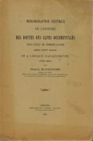 Bibliographie de l’histoire des routes des Alpes occidentales sous l’état de Piémont-Savoie – Blanchard Marcel