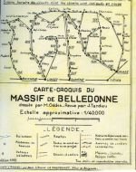 Carte-cropquis du massif de Belledonne 1/40 000 – Oddos et Tardieu