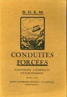 Conduites forcées 1925 – SDEM