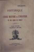 Historique  de l’école militaire de l’infanterie et des chars de combat. – Saint-Maixent