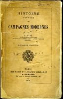 Histoire abrégée des campagnes modernes – Vial J.