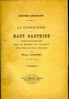 La topographie du Haut Dauphiné – Duhamel Henry