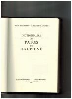 Dictionnaire des patois du Dauphiné  – CHARBOT BLANCHET