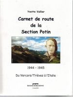 Carnet de route de la section Potin – VALLIER Yvette