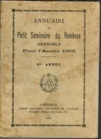 Annuaire 1905 – Petit séminaire du Rondeau