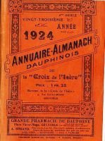 Annuaire Almanach dauphinois 1924 – La Croix de l’Isère