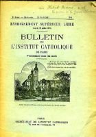 Bulletin 2e série 18e année, N°4 du 25 avril 1925 – Institut catholique de Paris