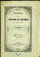 Documents pour servir à l’histoire de Grenoble en 1814 et 1815 / 2 – Vallier Gustave