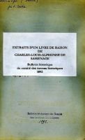 Extrait d’un livre de raison30 – Sassenage  Charles-Louis-Alphonse