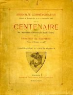 Centenaire de l’assemblée à Romans les 10 et 11 novembre 1888 – comité du centenaire