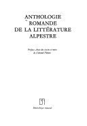 Anthologie romande de la littérature alpestre – Edmond Pidoux – 1908