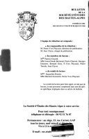 Bulletin de la Société d’études historiques, scientifiques, artistiques, et littéraires des Haute-Alpes – Société d’études des Hautes-Alpes – 1953