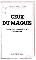 Ceux du maquis – Jean Dacier – 1945