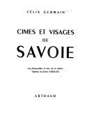 Cimes et visages de Savoie – Félix Germain – 1991