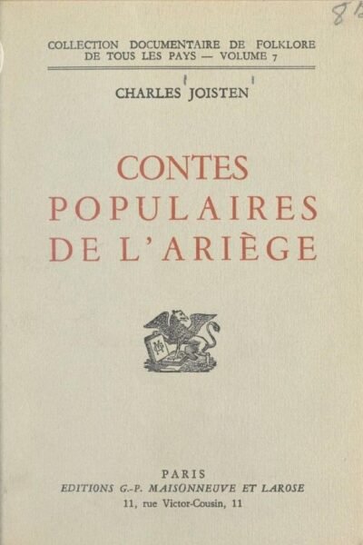 Contes populaires de l’Ariège – Charles Joisten – 1974