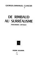 De Rimbaud au surréalisme – Georges-Emmanuel Clancier – 2008