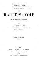 Géographie du département de la Haute-Savoie – Adolphe Laurent Joanne – 1887