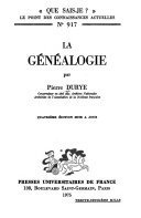La Généalogie – Pierre Durye – 1963