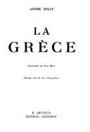 La Grèce – André Billy – 1942