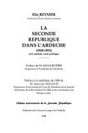 La Seconde République dans l’Ardèche – Elie Reynier – 1938