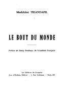 Le bout du monde – Madeleine Triandafil – 1957