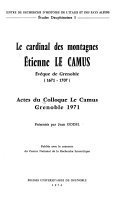 Le cardinal des montagnes, Étienne Le Camus – Jean Godel – 2003