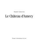 Le château d’Annecy – Elisabeth Chalmin-Sirot – 1990