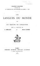 Les langues du monde – Antoine Meillet – 1983