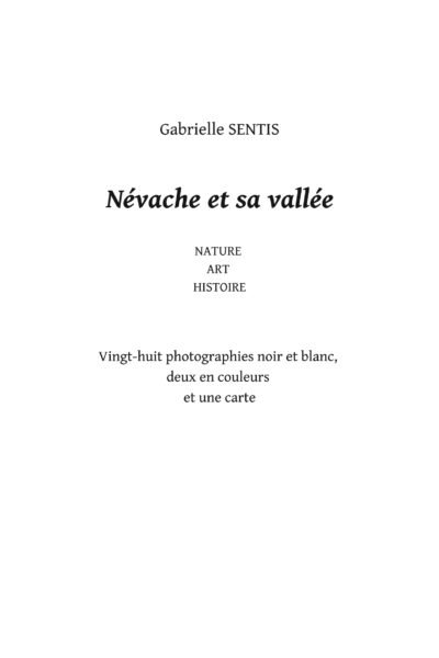 Névache et sa vallée – Gabrielle Sentis – 1985