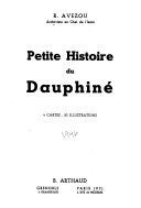 Petite histoire du Dauphiné – René Avezou – 1988