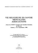 Vie religieuse en Savoie, mentalités, associations – 1954