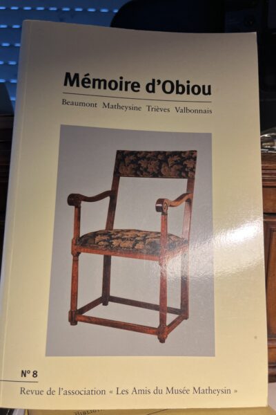Mémoire d&rsquo;Obiou 8 – Les Amis du Musée Matheysin – 2003