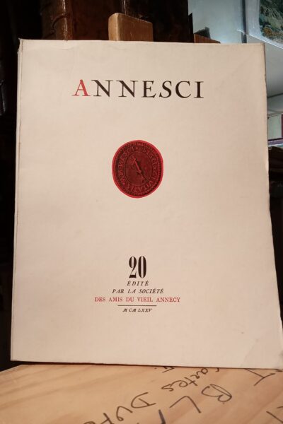 Annesci n°20, Annecy, la formation d&rsquo;une ville (fin) – COLLECTIF – 1975