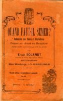 Quand faut-il semer ? – Solandt Ernest