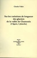 Sur les variations de longueur des glaciers de la vallée de Chamonix – Vallot Charles