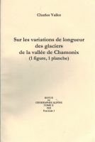 Sur les variations de longueur des glaciers de la vallée de Chamonix – Vallot Charles