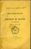 Réglement de la société de bienfaisance mutuelle libre des peigneurs de chanvre – Arnaud J, maire