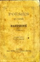 Poésies en patois du Dauphiné – Colomb de Batines