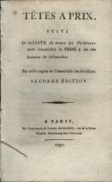 Têtes à prix suivi de la liste de toutes les personnes avec lesquelles la Reine a eu des liaisons  – Assemblée des Feuillans