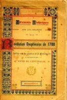 Révolution dauphinoise de 1788, Fête du centenaire –  Municipalité de Grenoble