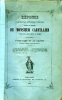 Réponse à quelques attaques publiées contre la mémoire de monsieur Cartellier –  Cartellier membres de la famille