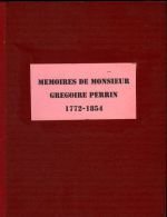 Mémoires de Grégoire-Anselme Perrin – Perrin Grégoire Anselme 1772-1854