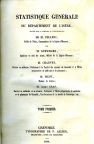 Statistique générale du département de l’Isère – Pellenc, Gueymard, Charvet, Pilot et Alb