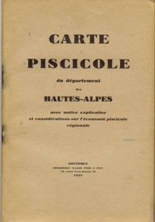 Carte piscicole du département des Hautes-Alpes –  Léger  Louis