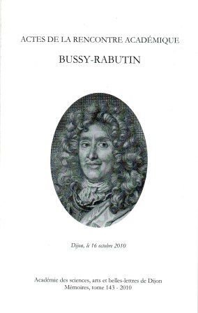 Actes de la rencontre académique Bussy-Rabutin – Rebsamen François