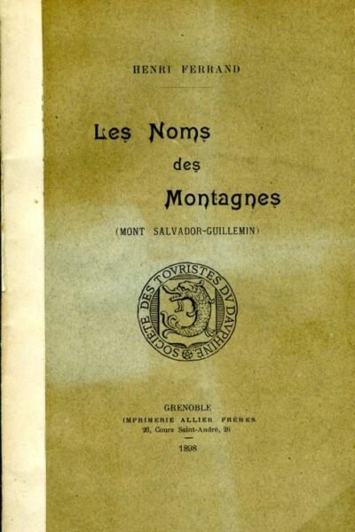 Les noms des montagnes  – Ferrand Henri