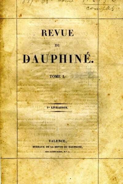 Revue du Dauphiné – Ollivier Jules