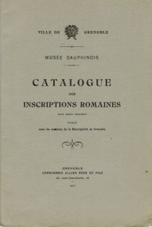 Catalogue des inscriptions romaines – Chabert Samuel