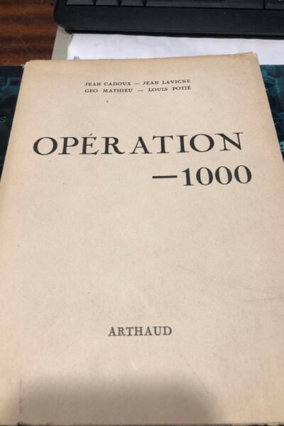 opération -1000 – CADOUX/LAVIGNE Jean/jean… – 1955