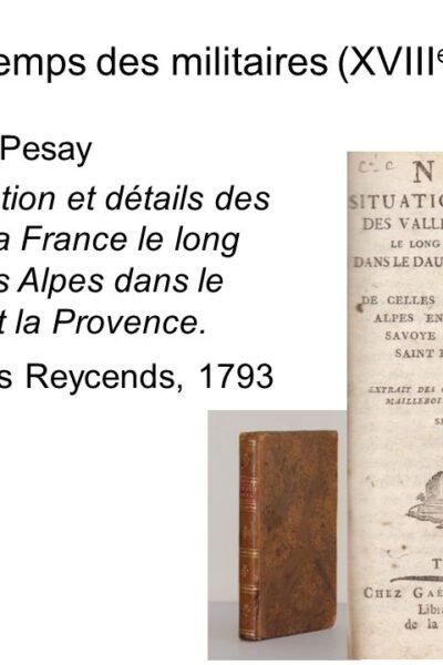 Noms, situations et détails des vallées de la France – Marquis De Pesay – 1794